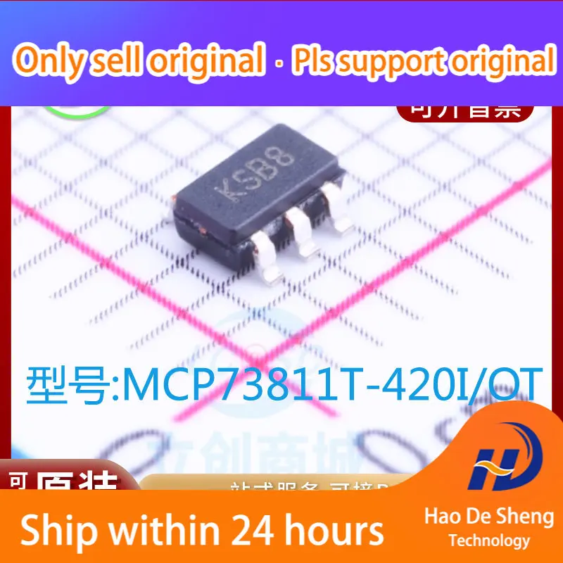 

10PCS/LOT MCP73811T-420I/OT MCP73811T Logo KSxx SOT23-5 New Original in stock Power bank