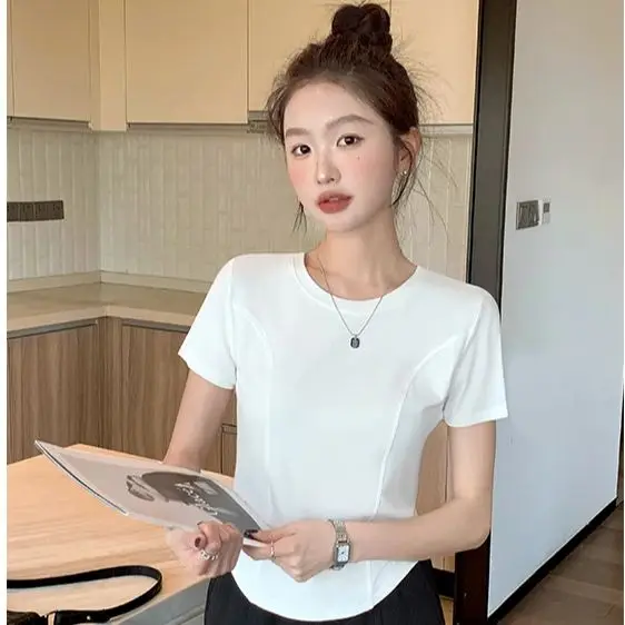 Французский короткий топ с резьбой тонкий белый нерегулярный головной убор