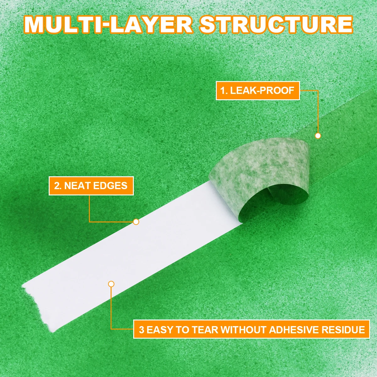 Бумажная лента Meiwen для искусства студентов письма без остатков рисования