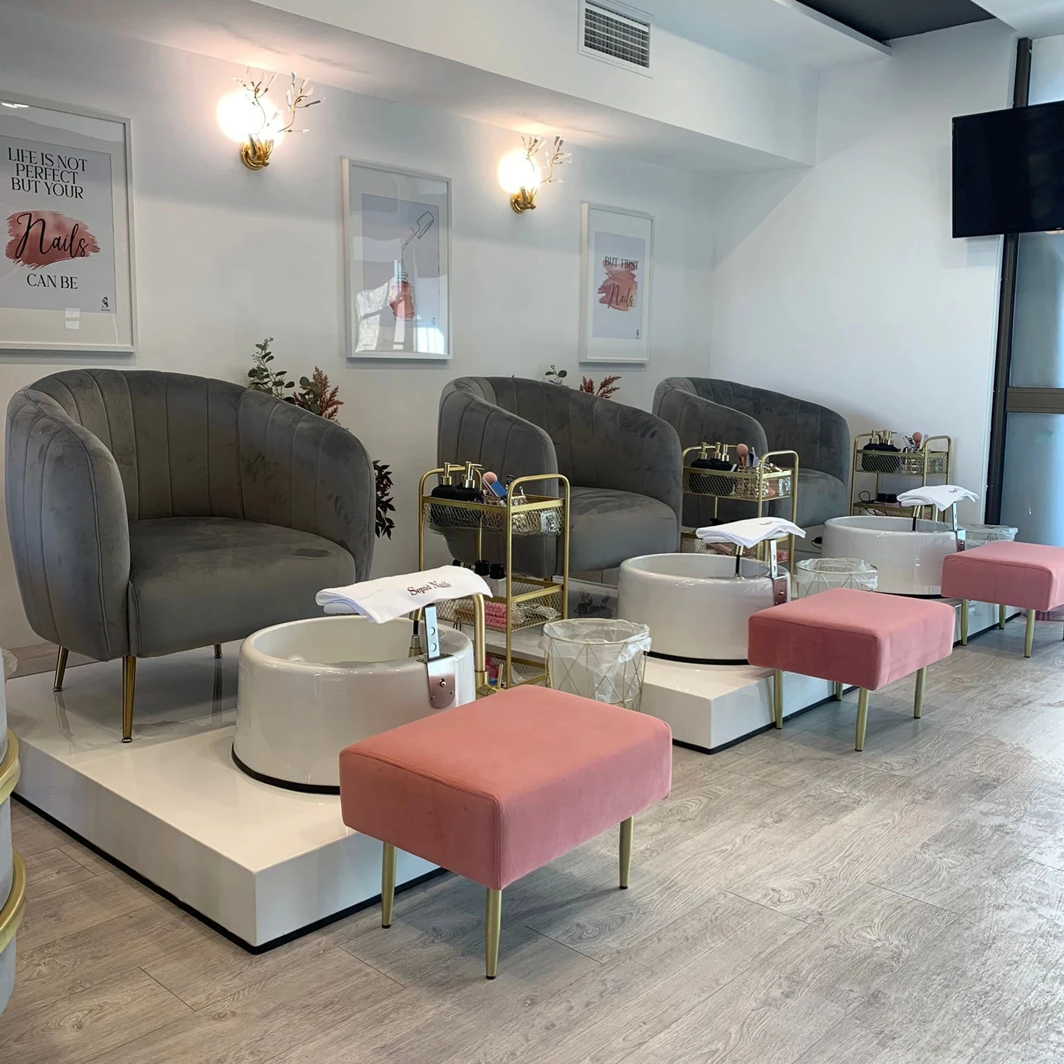 Коммерческая мебель для салона красоты стул педикюра стол маникюра набор