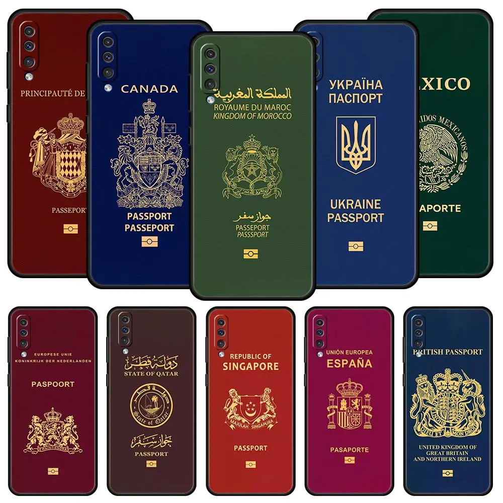 

Morocco Ukraine Passport flag Case for Samsung Galaxy A52 5G A12 A70 A50 A40 A20s A30 A10s A20e A22 A72 A32 A02 A42 A04S Cover