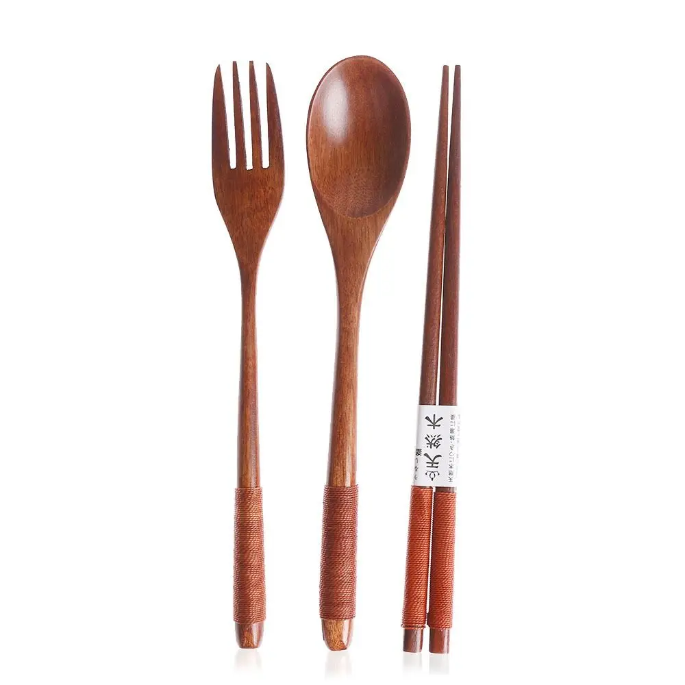 

Деревянный набор столовых приборов в японском стиле