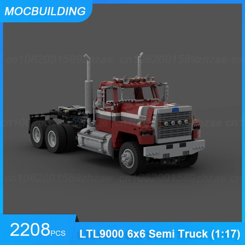 Строительные блоки MOC 141 V8 6x2 и Euclid R-15 RC Самосвал LTL9000 6x6 Полугрузовик Транспорт