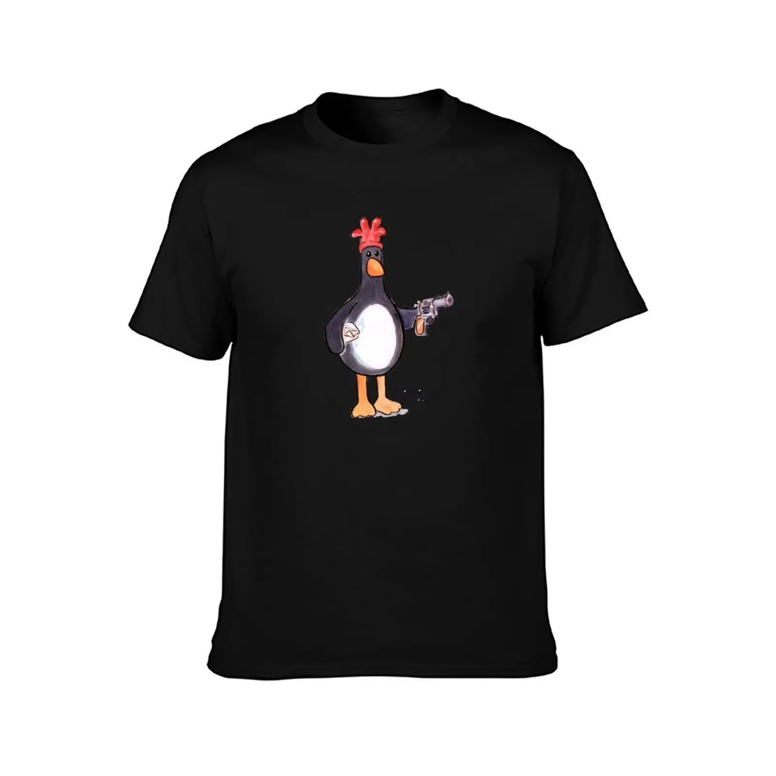 Фото Футболка с перьями Mcgraw a Feathers Mcgraw a Feathers Mcgraw, футболка с аниме, кавайная одежда, винтажная одежда, мужская одежда больших размеров №2