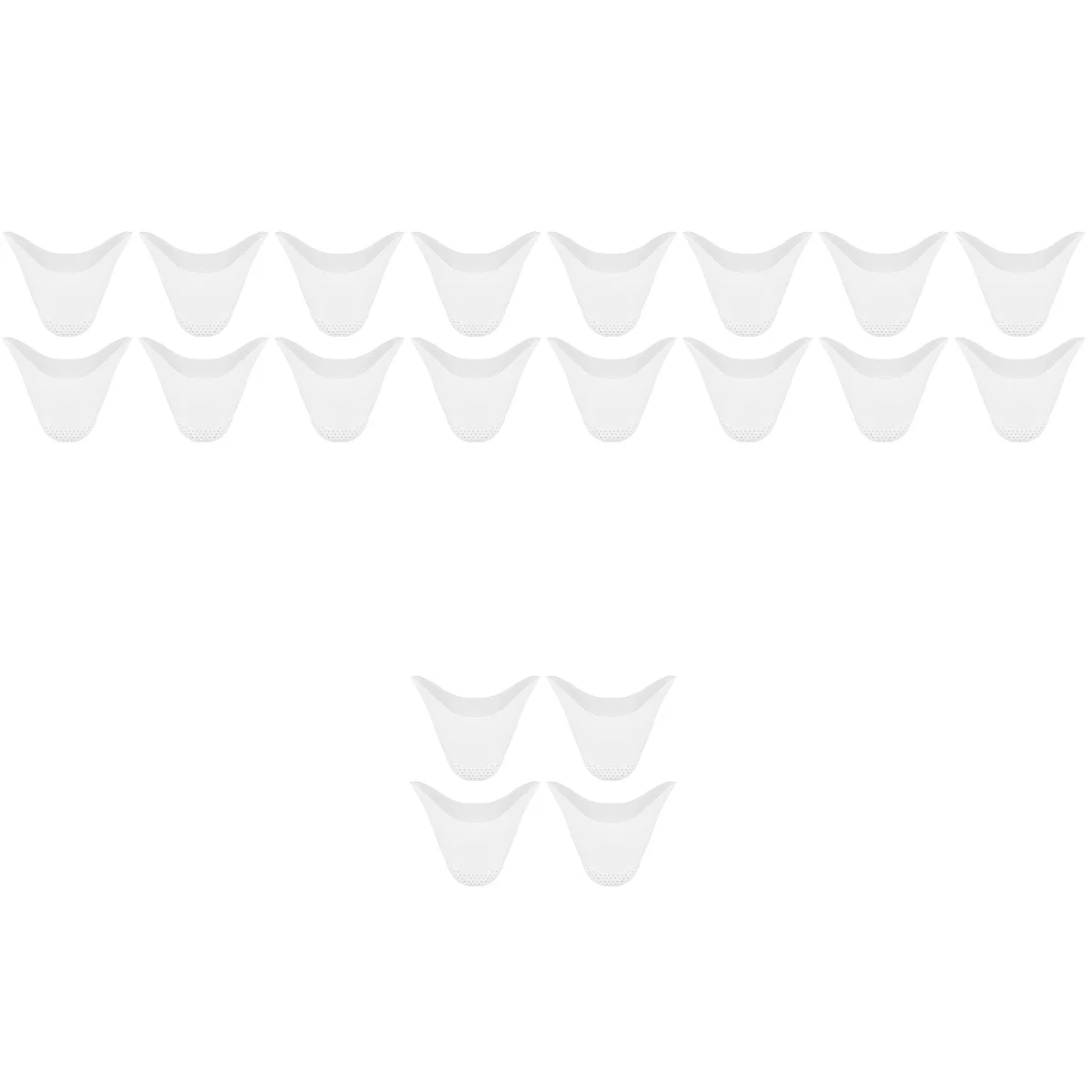 

10 Pairs Pillow Protector High Heels Toe Cover Toes Caps Boots Shoes 12x11cm Pointe Ribbon Bunny White Sebs Miss