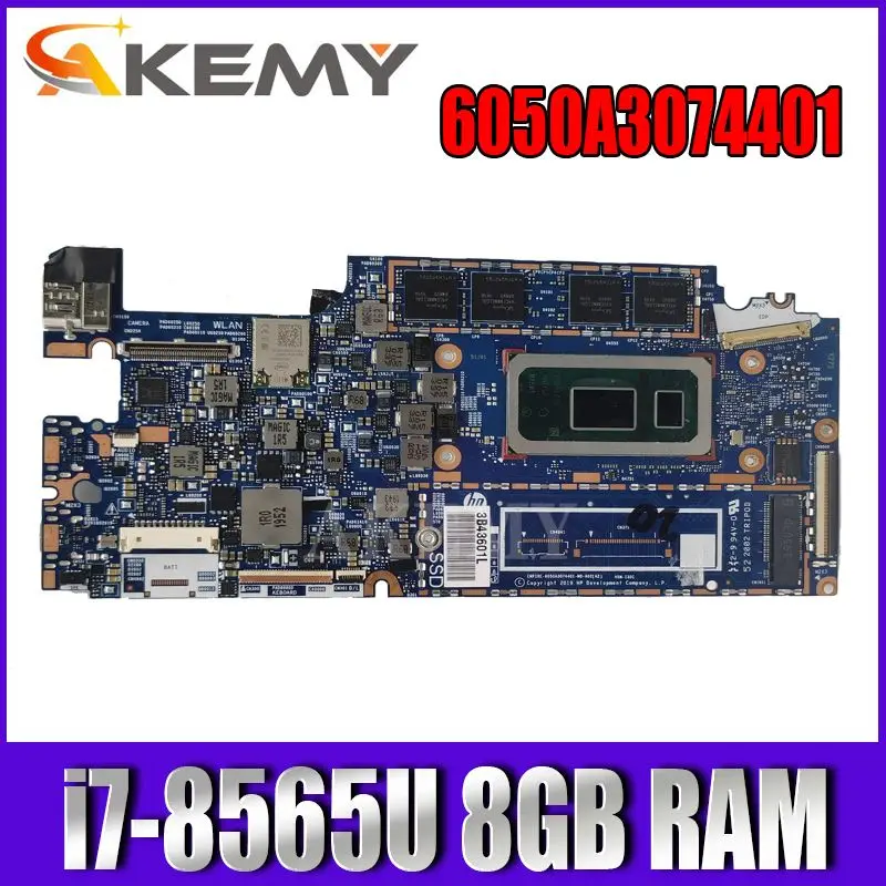 

Оригинальная материнская плата для ноутбука HP Elite Dragonfly, 6050A3074401-MB-A02, телефон с фонариком 8 ГБ ОЗУ, протестирована на 100%