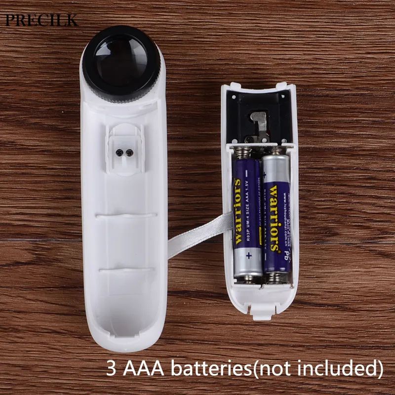 Ручная Лупа с двумя светодиодными линзами 40X ручная увеличительная линза зеркало