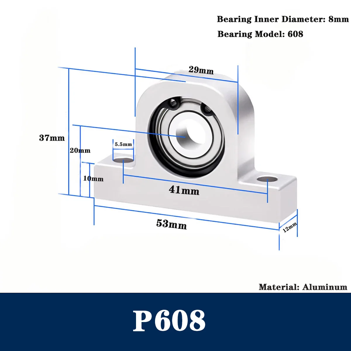 

Вертикальный подшипниковый блок P-типа