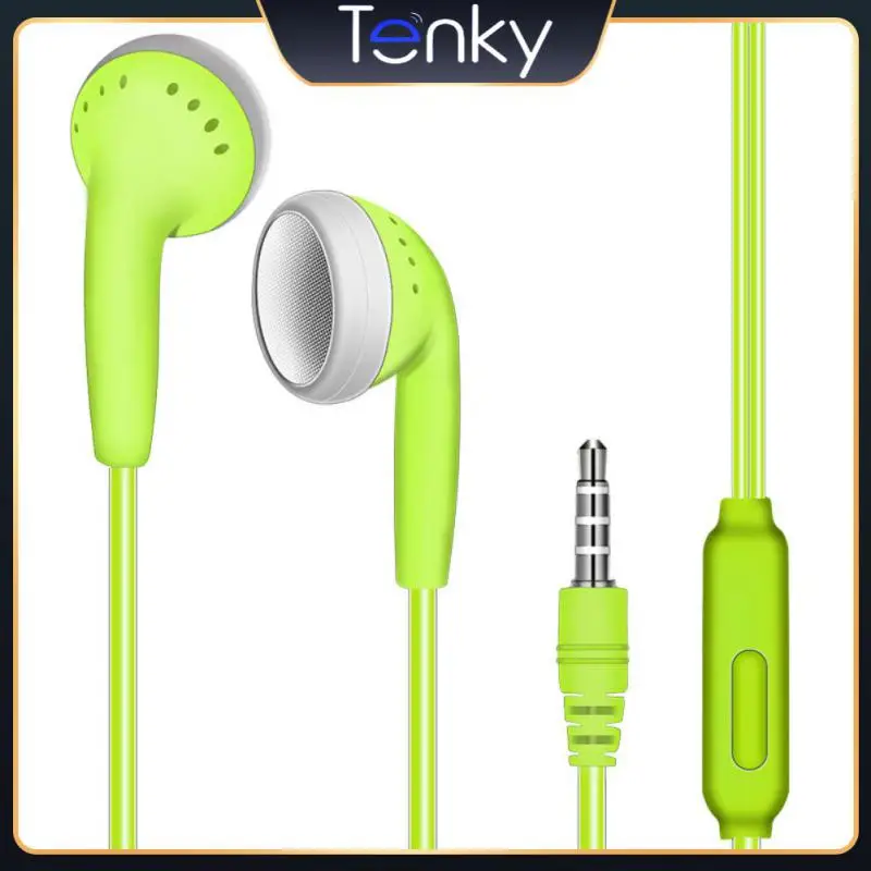 

With Mic Qulity Earbud Heavy Bass Voice Headset Earplugs Subwoofer Music With Wheat Earphones Wired In-line Headset