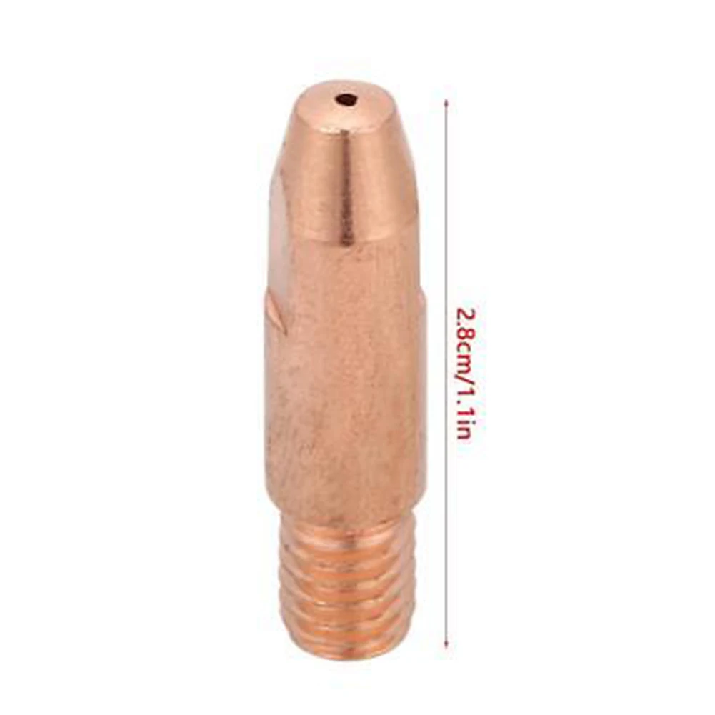 

1pcs 0.8/1.0/1.2mm Aperture Copper Contact Tip Corrosion Resistance For Binzel 24KD MIG/MAG Welding Torch Tools Accessories