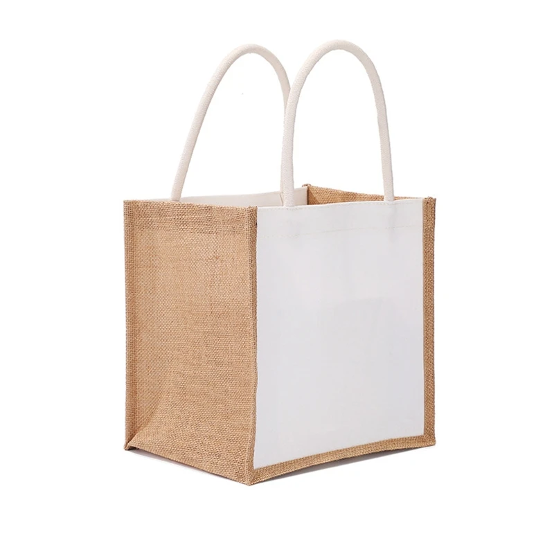 

«Тоут» из мешковины сумка с прочной ручкой, многоразовая Джутовая сумка для свадебных сувениров