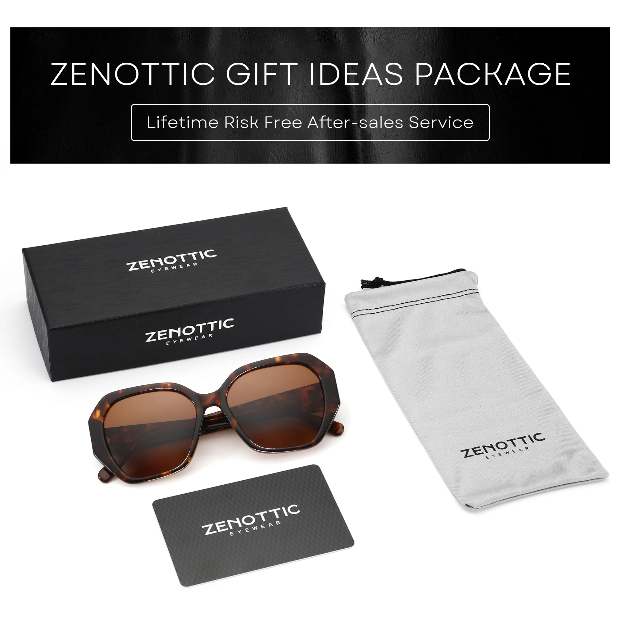 ZENOTTIC ацетат 100% UV400 защитные солнцезащитные очки женские поляризационные в