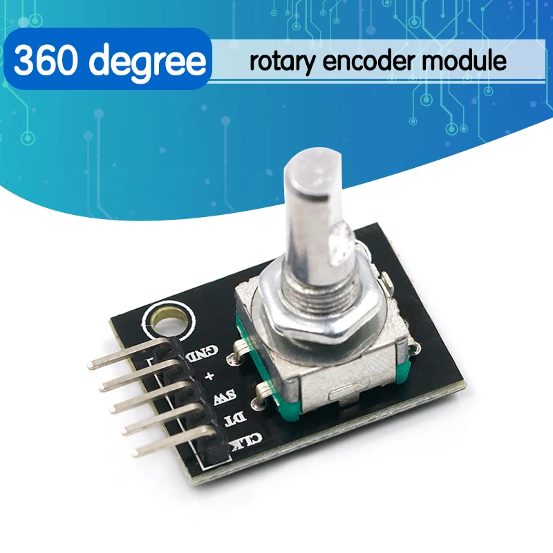 360 Degrees Rotary Encoder Module For Arduino Brick Sensor Switch Development Board KY-040 With Pins | Switches