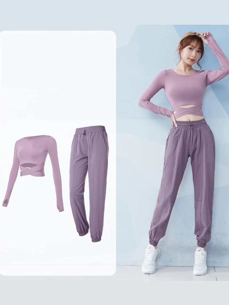 

Фитнес-костюмы, одежда для тренировок для женщин, спортивная одежда, весна-лето, облегающие тренировочные костюмы для бега, быстросохнущая ...