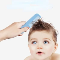 124 baby comb macarons color cartoon safe babies hair bath brush head care massager for newborn kids boy girl hairbrush gift