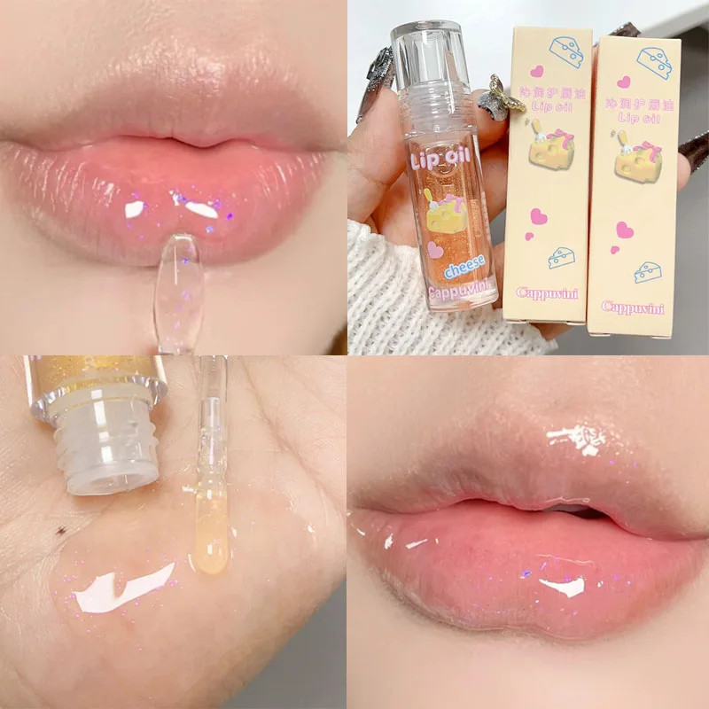 Кристаллическое желе блестящее масло для губ увлажняющая пухлая жидкая помада