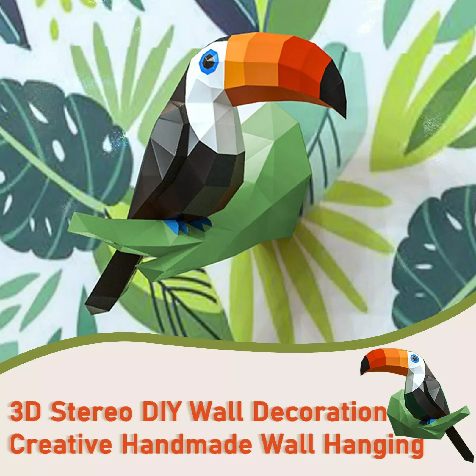 

NEW2023 Light Catchers for Windows Stained Glass Diy Creative Model-3D Wall Decoration Wall Bird Handmade Clear Balls for Decora