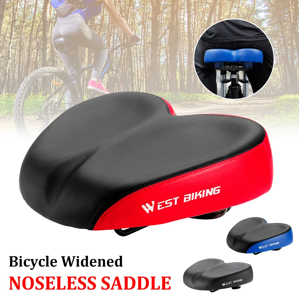 

Cycling Soft Padded MTB Bike Saddle High-elasticity Sponge Seat Cover Cushion Shock Absorption Comfortable Bicycle Saddles Mat