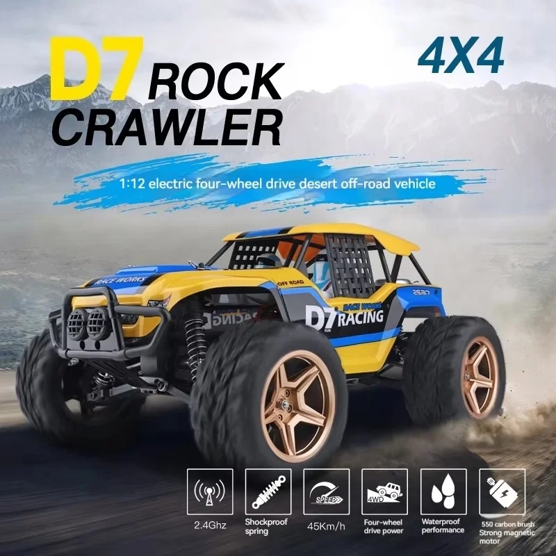 Новый Wltoys 12402-A 1/12 4wd Monster Truck 550 Motor Rc Desert Buggy Высокоскоростной 45 км/ч