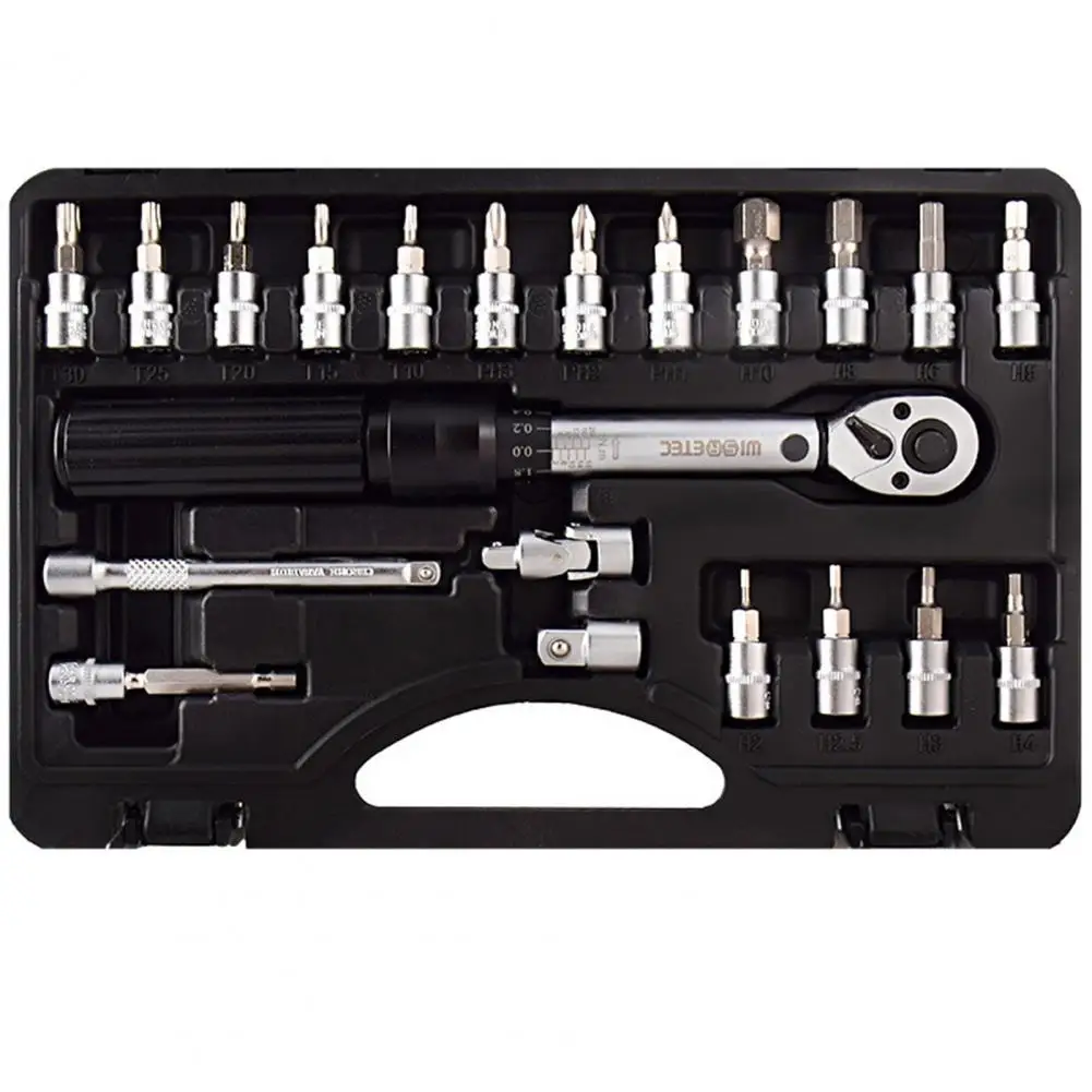 

1 Set Sturdy High Strength Torque Wrench Set Drive Click Torque Wrench Preset Adjusting Screw