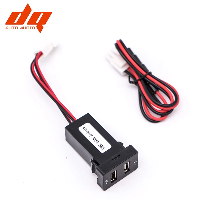 

For Toyota Corolla Original Hole Modified USB Car Phone Charger Dual 2.1A Double Car Charger Installation Reserved Hole Position