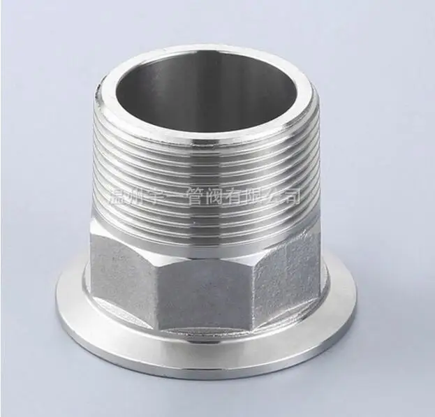 

Tri-clamp X Male adapter 1.5'' tri clamp X 1" BSP