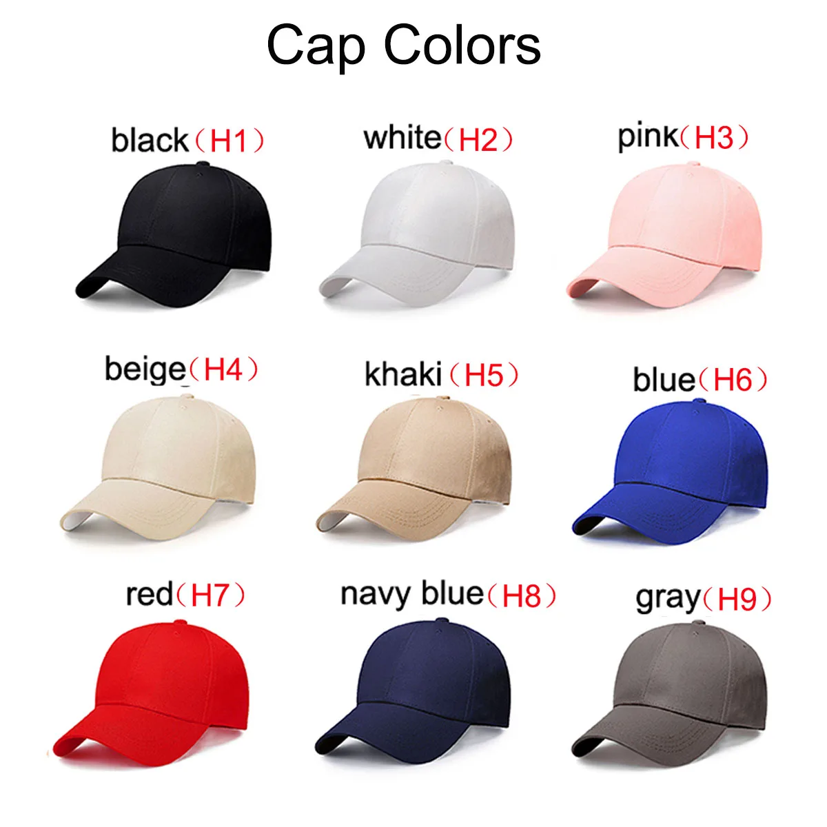 Бейсболка Мужская/Женская хлопок цвет в ассортименте | Аксессуары для одежды