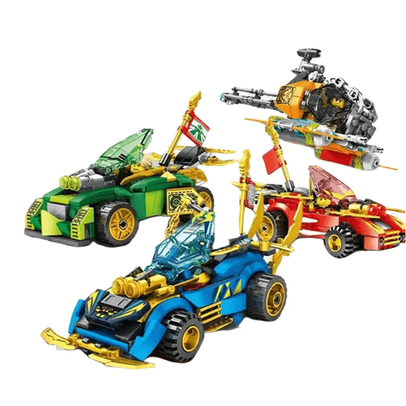 

The battle of the phantom speed 4 конструктор ниндзя, сборная Головоломка «сделай сам», игрушка для мальчиков, подарки на Рождество