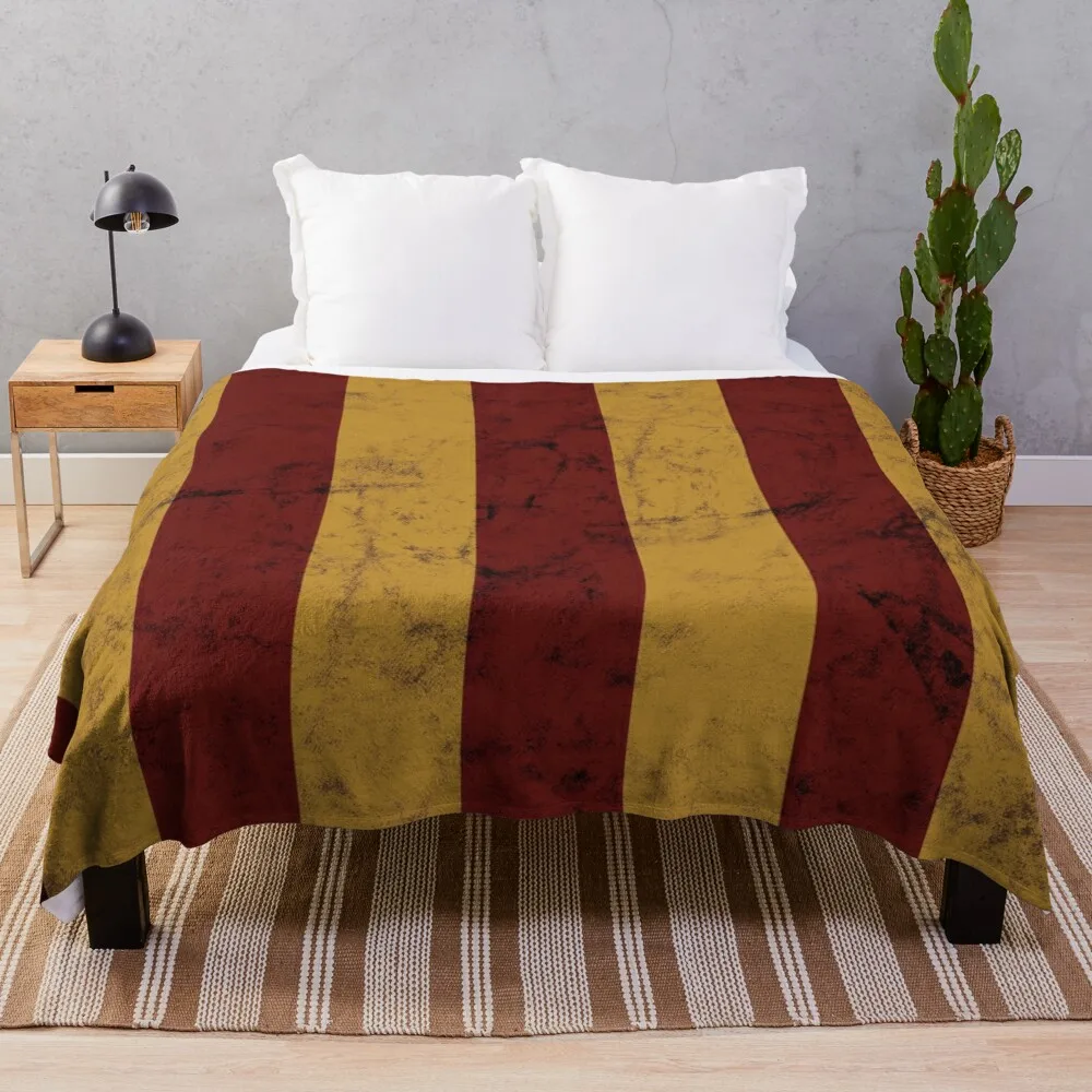 

Винтажное красно-Золотое одеяло с геометрическим рисунком в полоску, королевское фланелевое одеяло, большое вязаное Клетчатое одеяло, Роск...