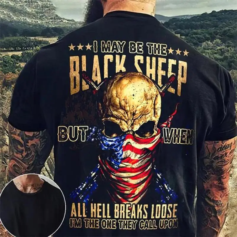 

Summer Menswear Horror T-shirt Fun Street Wear Comfortable Breathable Fabric Youth Fashion Short Sleeve Oversized Loose Style
