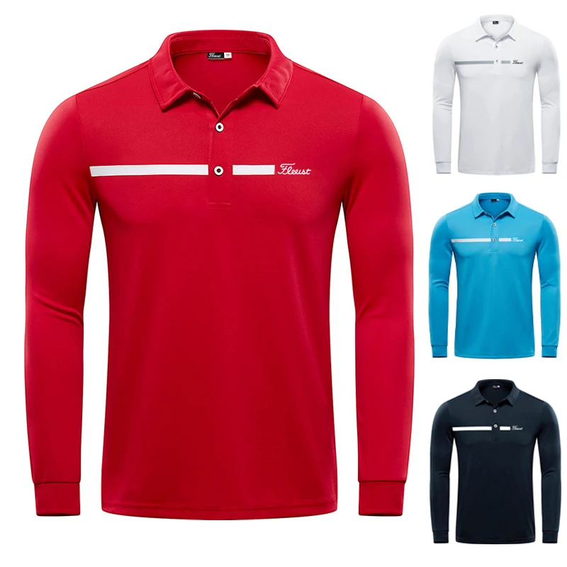 

Golf Men's Clothes Breathable Golf Long Sleeve T-shirt Men Quick Drying Leisure Summer Wear Clothing Sportswear Accessories