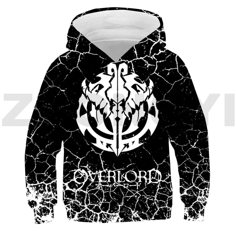 

Мультяшная Толстовка Overlord 3D, популярная винтажная толстовка, мужское платье Ainz Ooal, Детская Аниме Толстовка большого размера, кавайная одежда Albedo Merch