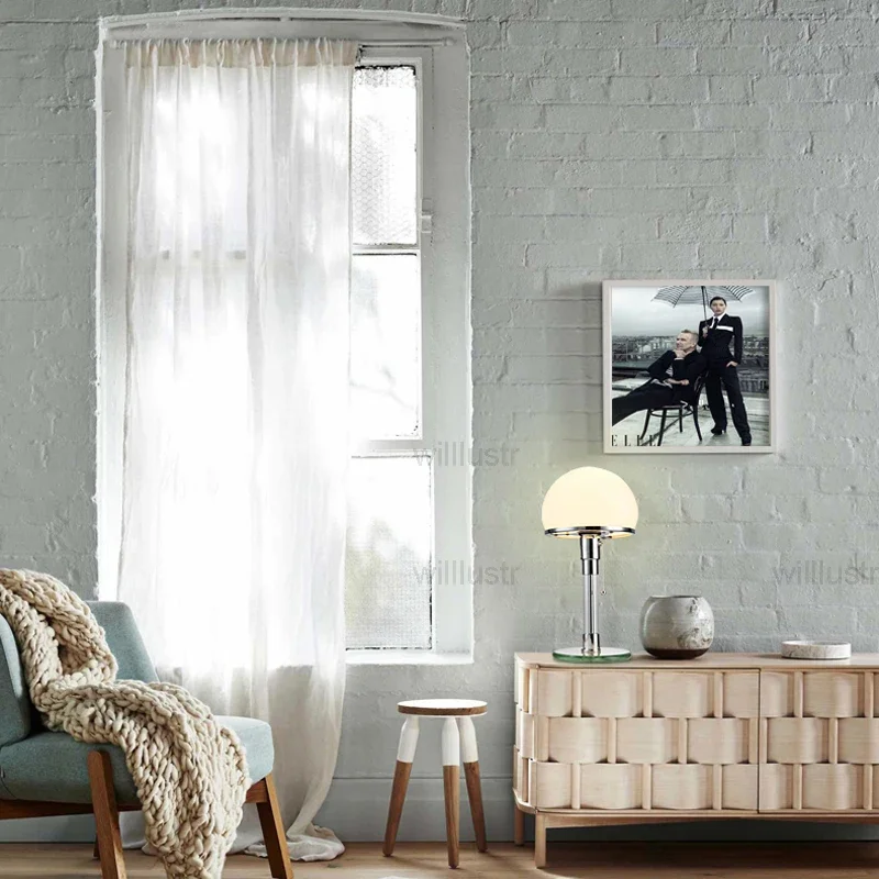 Современная Bauhaus настольная лампа Вильгельм вагленфелд дизайн WG24 для чтения