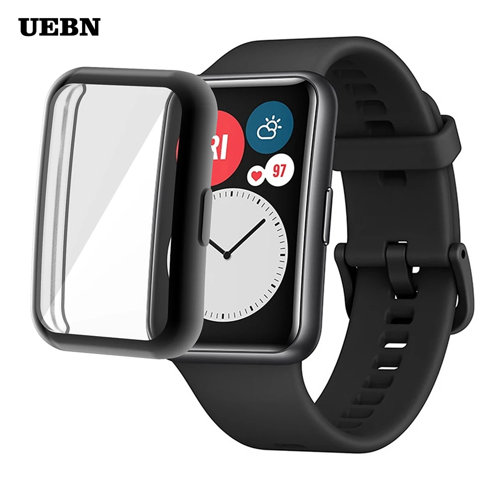 

Защитный чехол UEBN из ТПУ, мягкий, с полной защитой, для часов Huawei, подходит для часов Huawei Fit 2020