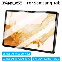 tempered glass film for samsung galaxy tab s8 plus sm x800 sm x806 tab s7 fe sm t730 sm t736 tab s7 plus sm t970 sm t975
