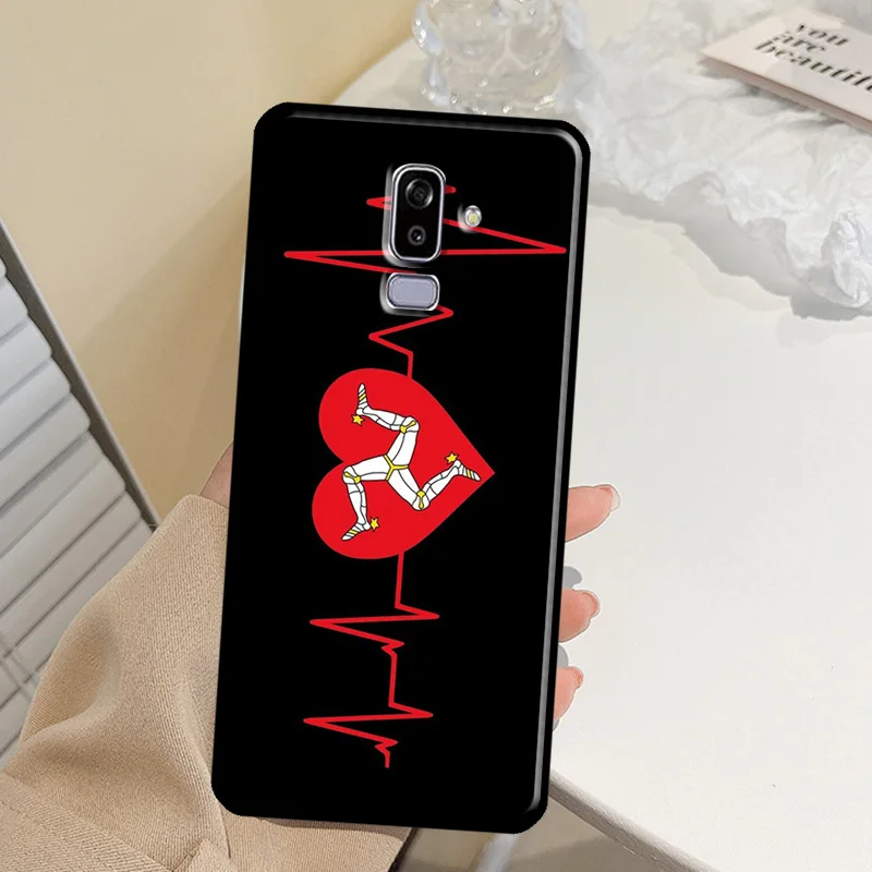 Чехол с гербом острова Мэн для Samsung Galaxy J3 J5 J7 2016 A3 A5 2017 A6 A8 J6 J4 Pus J8 A7 A9 2018 задняя