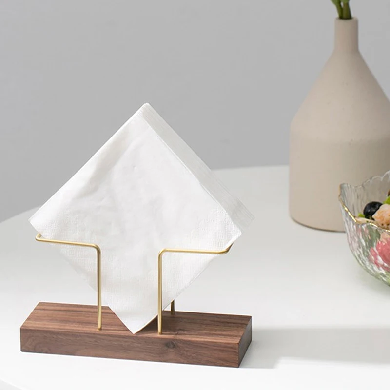 

Wooden Napkin Holder Home Napkin Table Container Tissue Case With Toothpick