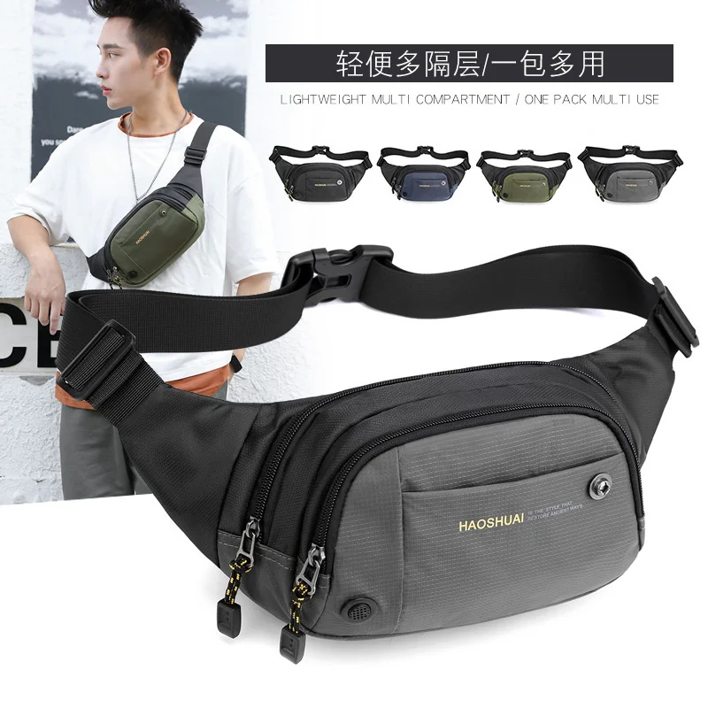 New outdoor sports waist bag multifunctional waterproof nylon cloth Single Shoulder Messenger Bag Travel mountaineering running