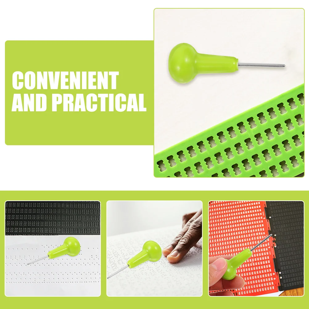 2 шт. ручка для письма Braille инструмент слепых писателей школьные принадлежности
