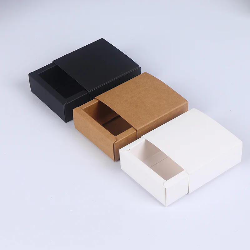 

20/50 шт., коробка из крафт-бумаги для конфет