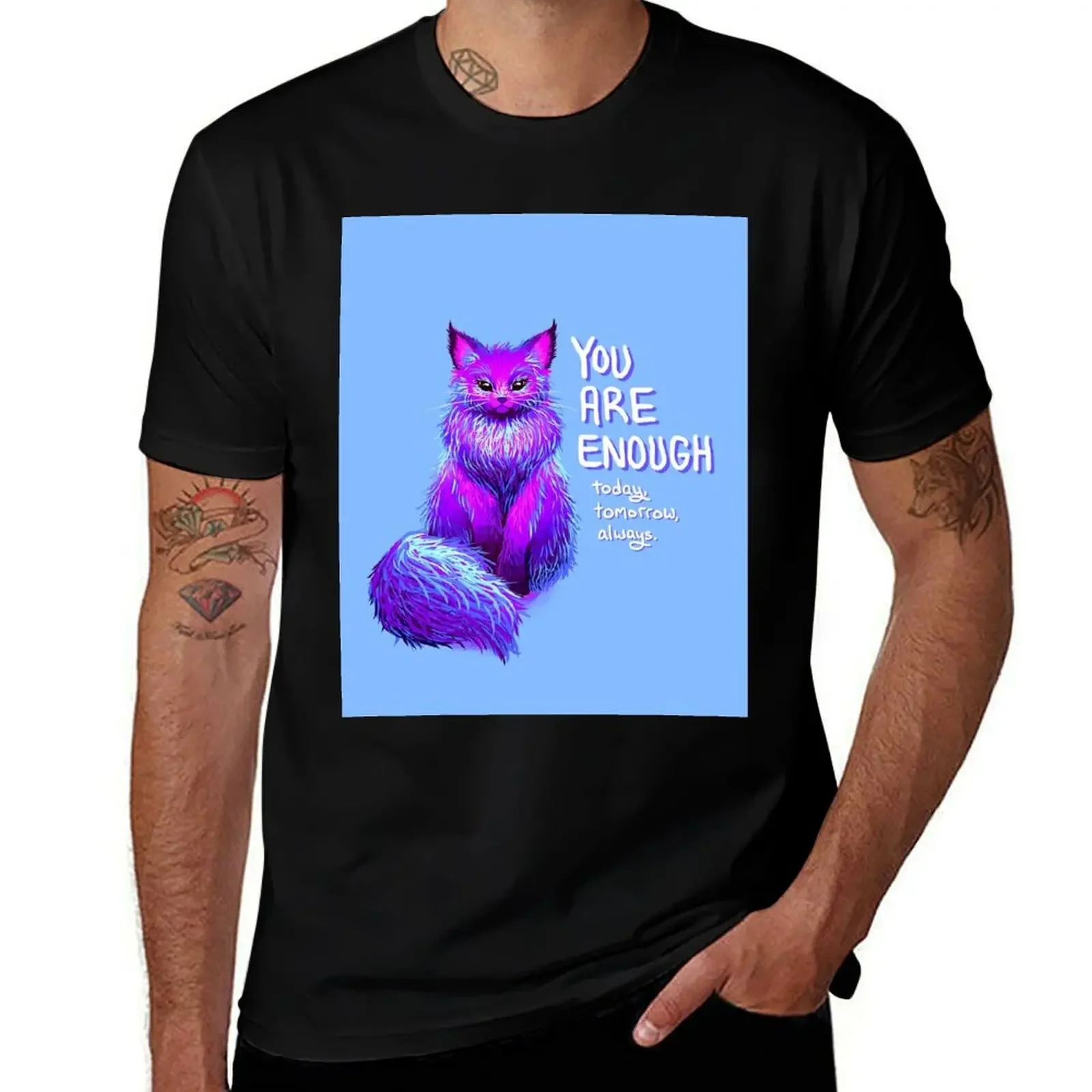Футболка YOU ARE ENOUGH Magical Maine Coon Cat рубашка на заказ летняя одежда мужская с