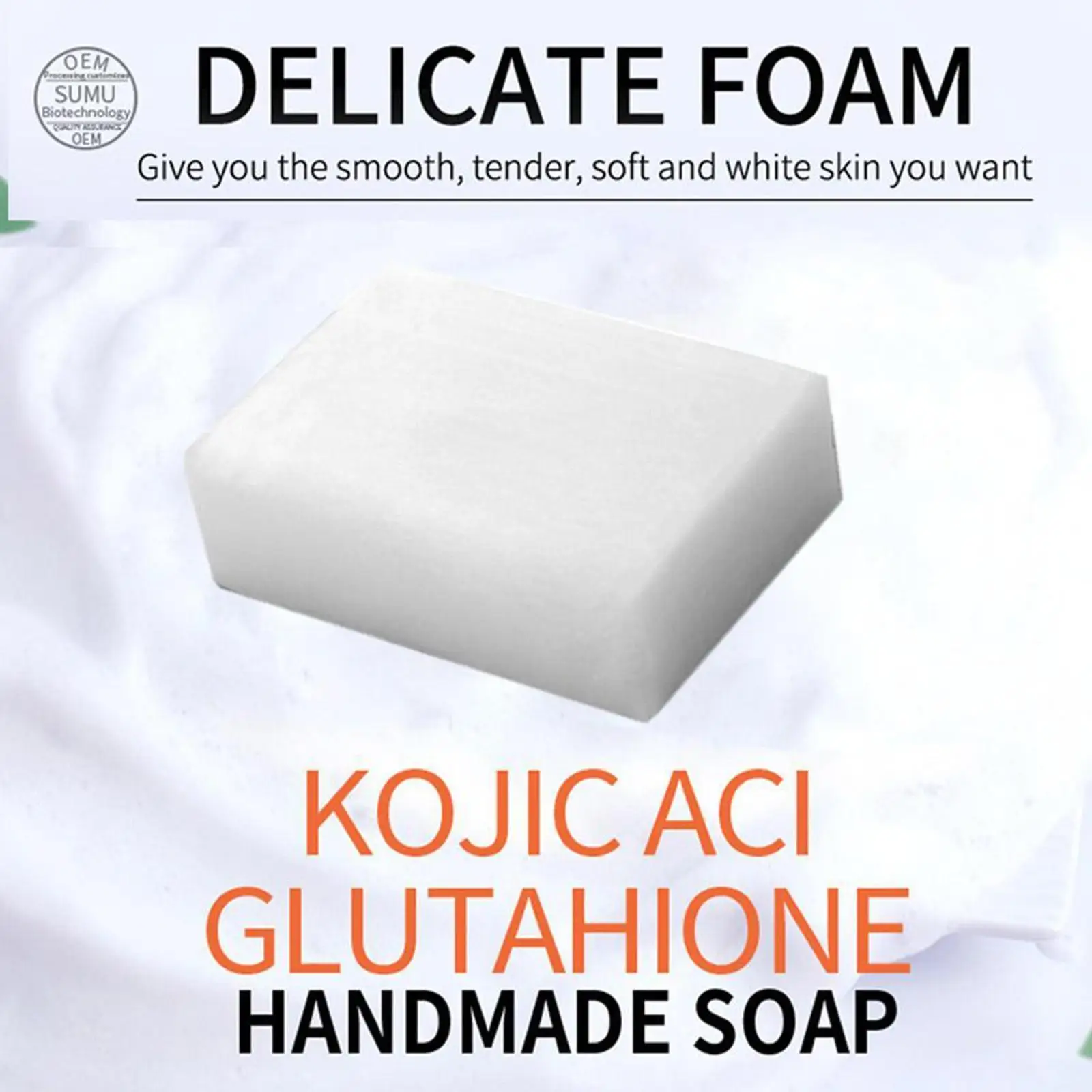 

Glutathione Handmade Soap Natural Organic Soap Mites Acne Remove Tender White Handmade For Face Body Facial Deep Cleansing F1P5