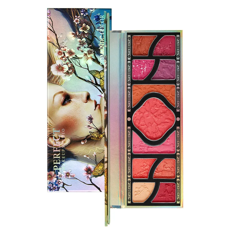 

Plate of 11 color anaglyph carved eye shadow plate falls plum makeup matte light multicolor classical eye shadow