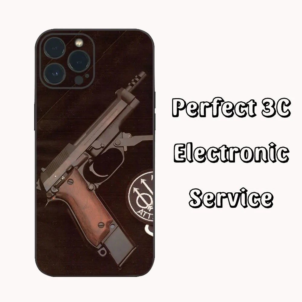 Чехол для телефона G-uns B-Beretta IPhone 16 15 14 13 12 Mini 11 Pro XS Max X XR SE5 6 7 8 Plus мягкий силиконовый