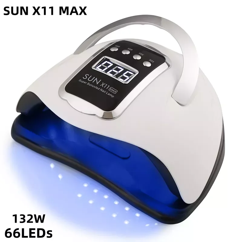 

NEW2023 SUN X11MAX Nail Dryer Machine 66 LEDs Lamp Quick-drying Gel Polish UV Lamp Timer Auto Sensor Manicure Pedicure Salon Too