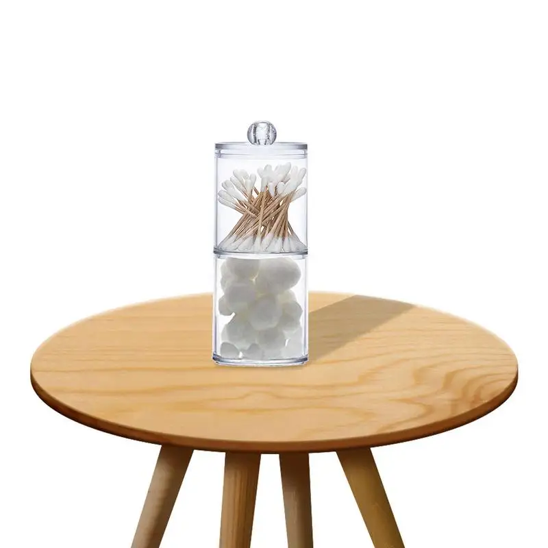 

Acrylic Storage Organizer Clear Acrylic Storage With Transparent Lid Bathroom Canister Storage Organization Vanity Makeup Organi