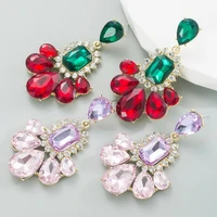 stylish colorful earrings eye catching alloy long lasting dangle accessory women earrings dangle earrings 1 pair