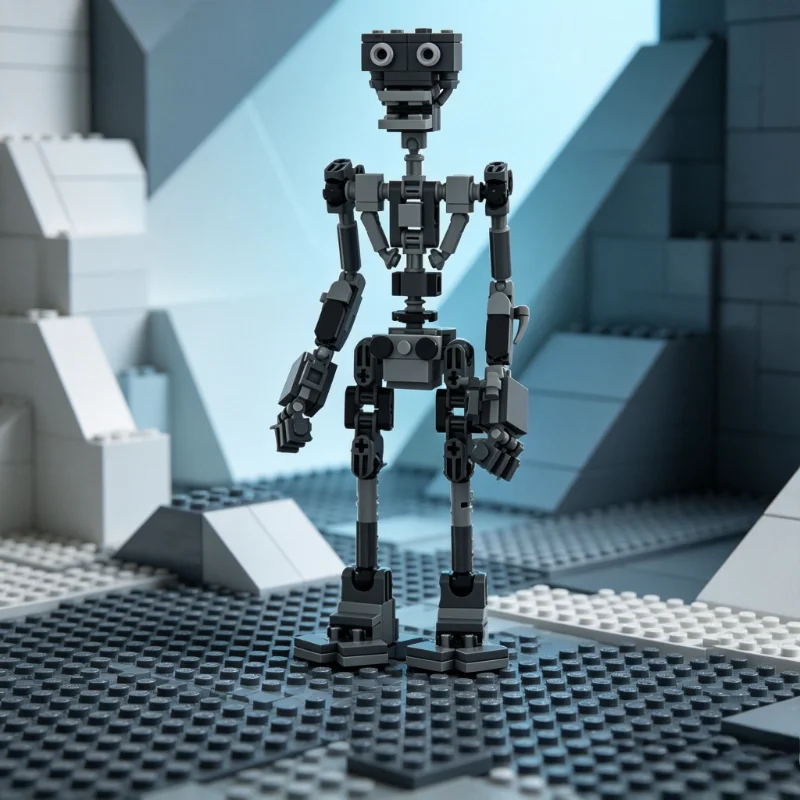 Фото Набор для сборки робота-эндоскелета персонажа из игры, 198 деталей, MOC, конструктор, развивающая игрушка для детей, креативный DIY-набор, подарок №4