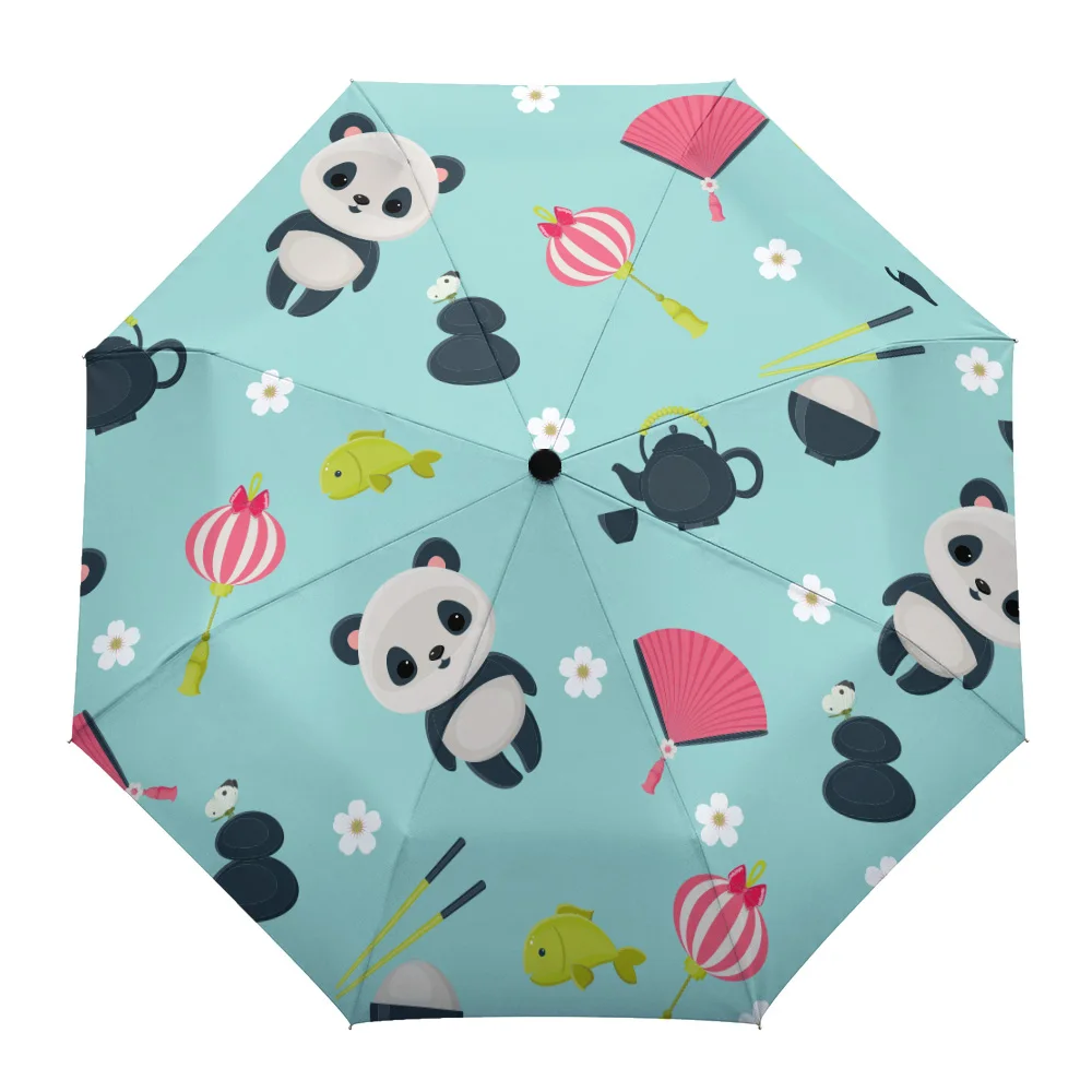 

Panda Cartoon Animal Japan Cute Summer Umbrella for Outdoor Fully-automatic Eight Strands Umbrellas for Adults Printed Umbrella