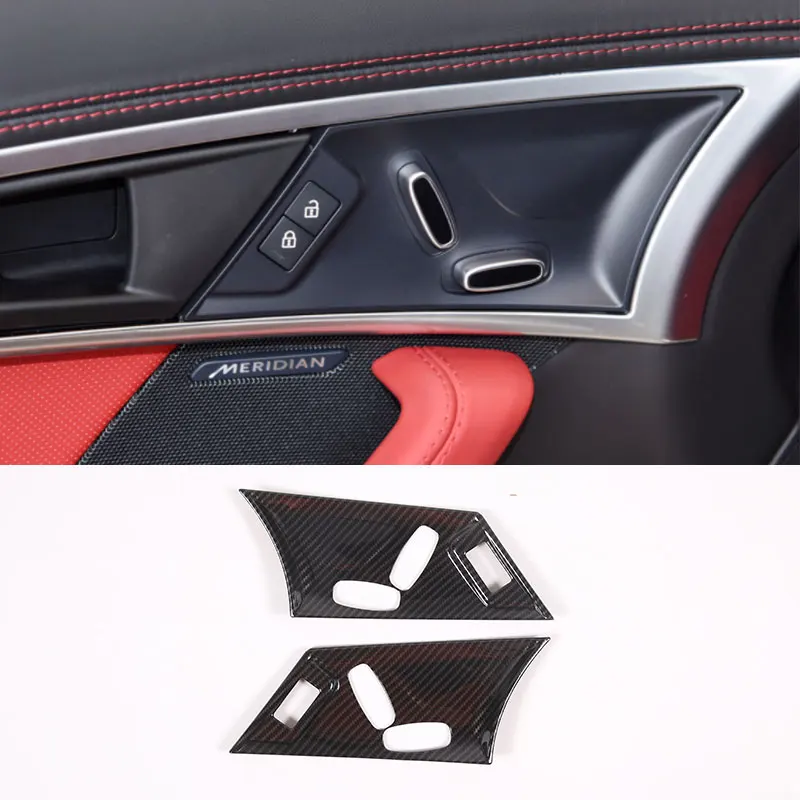 

Для Jaguar F-TYPE f type 2013-2024, регулировка сидения автомобиля, фотоаксессуары из углеродного волокна с рисунком для интерьера
